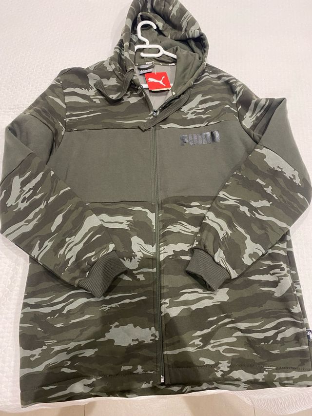 Sudadera Puma Camuflaje Verde