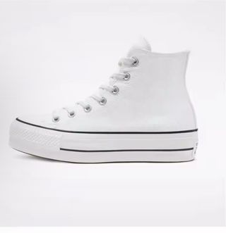 Converse plataforma blancas