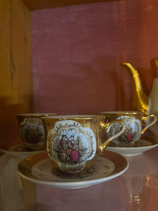 Set Tazze Porcellana Oro