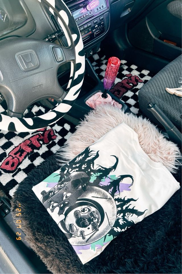 Camiseta HKS Disco de Freno Blanca