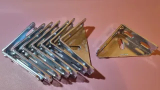 Lote 8 Escuadras Ángulos Acero