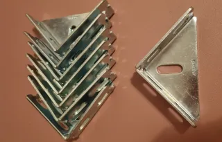 Lote 8 Escuadras Ángulos Acero