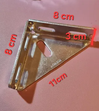 Lote 8 Escuadras Ángulos Acero