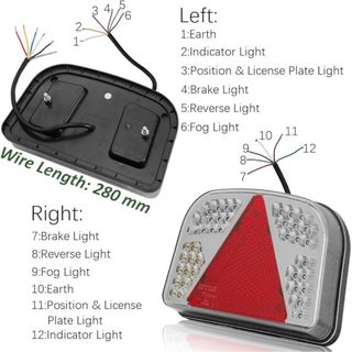 NUEVO! (87€) Luces Traseras LED Piloto Remolque 