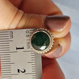 Pendientes Plata 925 esmeralda