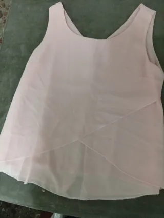 Blusa vaporosa rosa
