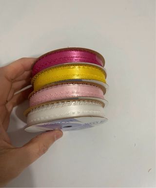 9 Carretes de Cinta de Raso Offray