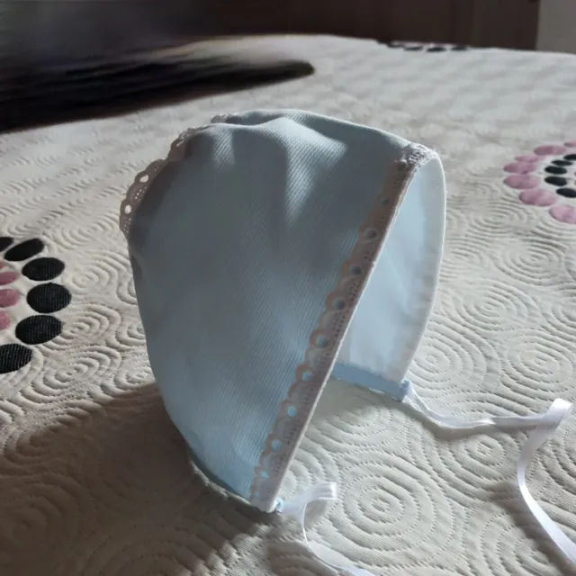 Vestido con gorrito a juego, bebé niña azul 