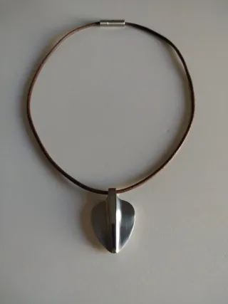 Colgante y pulsera Viceroy Acero y Cordón cuero 