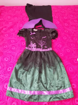 Disfraz Bruja Halloween Niña 7/10 años