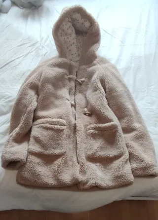 Cappotto in peluche per bambini con cappuccio