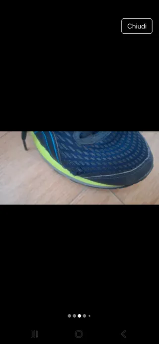 Scarpe Asics Blu/Giallo Tg. 36