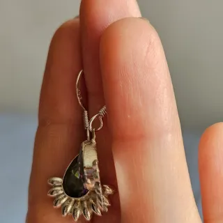 Pendientes Plata 925 Topacio Místico