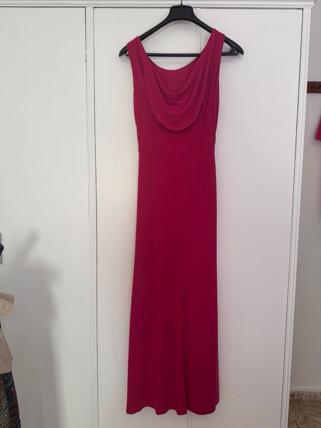 Vestido largo rosa buganvilla - Talla S/M