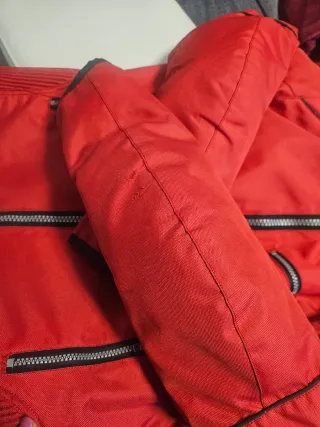 Chaqueta de moto roja