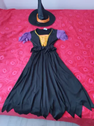 Disfraz Bruja Niña Talla 7-10 Años