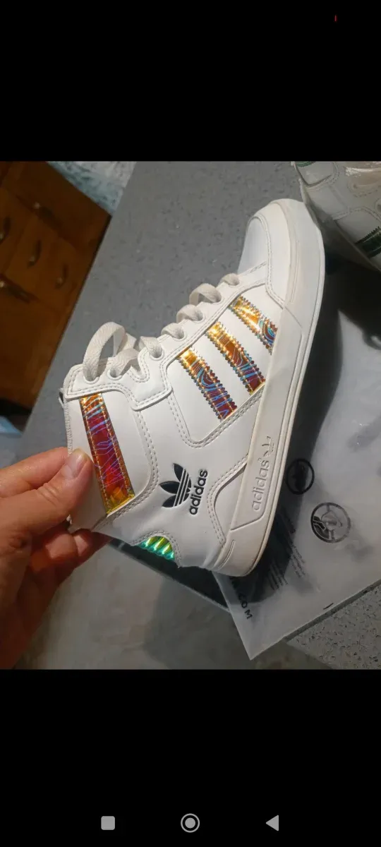 Zapatillas Adidas Altas Blancas