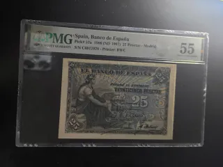 25 Pesetas 1906 PMG 