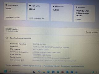 Portátil HP EliteBook 840 G3 Plata