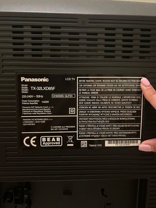 Televisor Panasonic Viera Negro