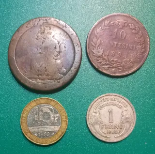 Lote monedas antiguas varios países