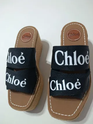 Sandalias Chloe Negras y Marrones