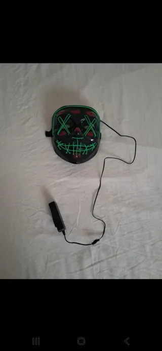 Disfraz LED Negro y Verde