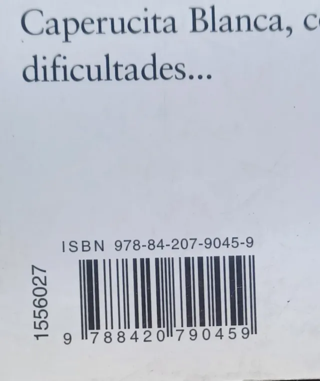 Caperucita roja, verde, amarilla, azul y blanca