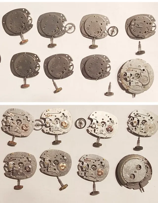 Gran Lote 3 Relojes y recambios de relojes antigua