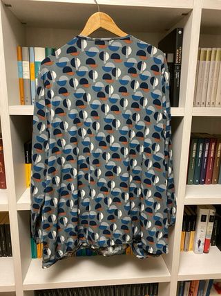 Camisa punto mujer T58 Samoon en gris, azul, ....
