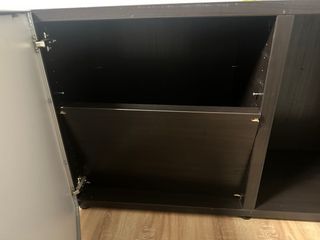 Armario de oficina/salón cristal y madera