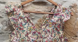 Vestido Bimba y Lola Talla S Estampado Floral