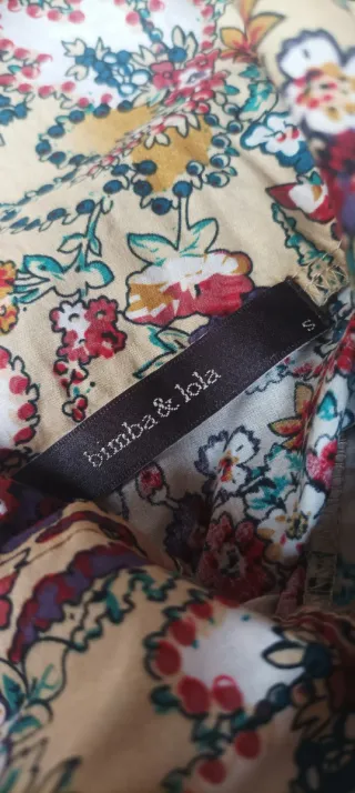Vestido Bimba y Lola Talla S Estampado Floral