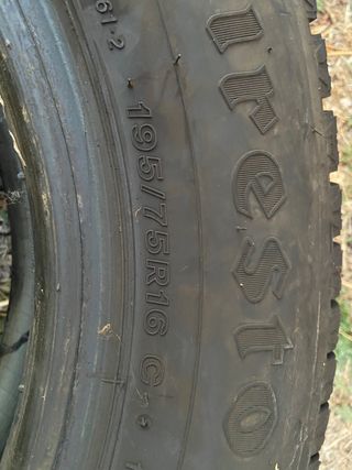 Neumáticos Invierno Firestone 195/75/16c