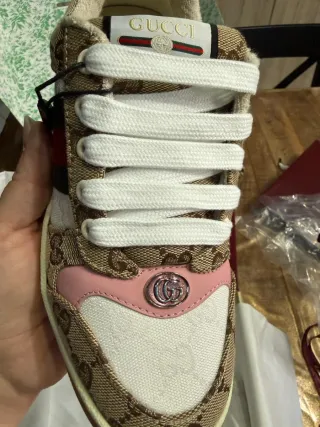 Sneakers Gucci 39 Marrone e Rosa Glitter