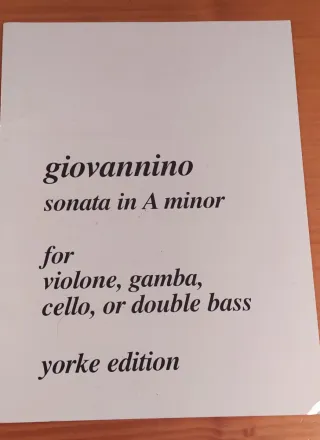 Partitura Giovannino Sonata en La menor