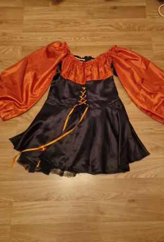 Disfraz Bruja Naranja y Negro