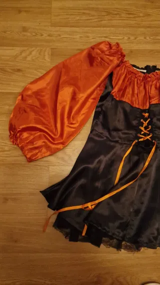 Disfraz Bruja Naranja y Negro