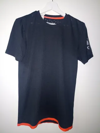 Camiseta Adidas Mujer Talla S Negra Naranja