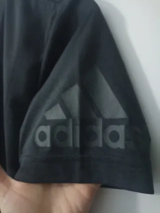 Camiseta Adidas Mujer Talla S Negra Naranja