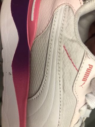 Zapatillas Puma niña blancas (talla 34)