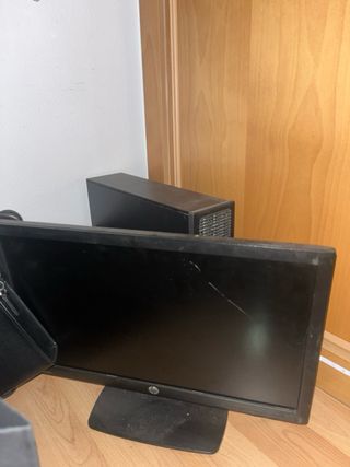 Ordenador HP Negro para piezas y monitor