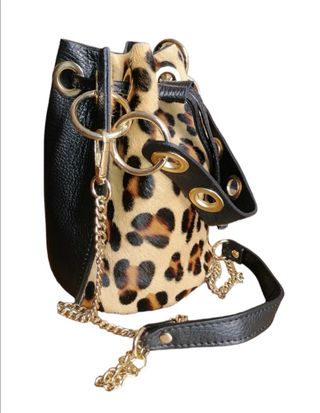 Bombonera Piel Estilo Leopardo