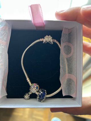 Pulsera Pandora Plata con Abalorios