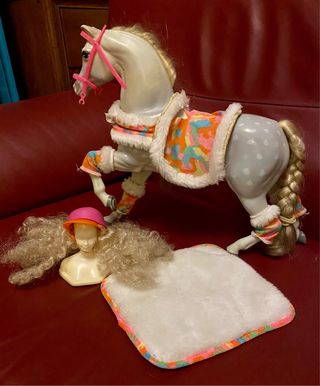 Cavallo Barbie 1991 Cappello fantina ottimo stato
