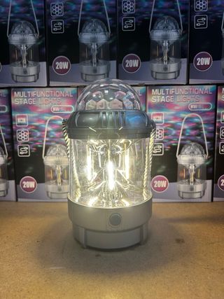 Lámpara Disco LED Portátil 3 en 1 USB Recargable
