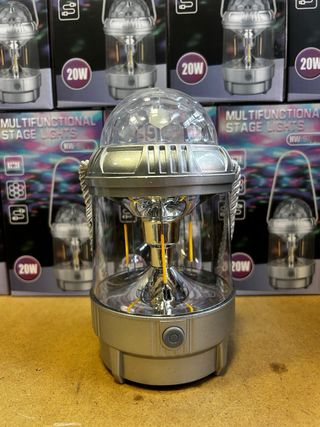 Lámpara Disco LED Portátil 3 en 1 USB Recargable