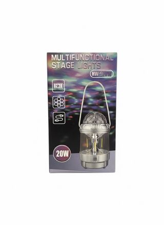 Lámpara Disco LED Portátil 3 en 1 USB Recargable