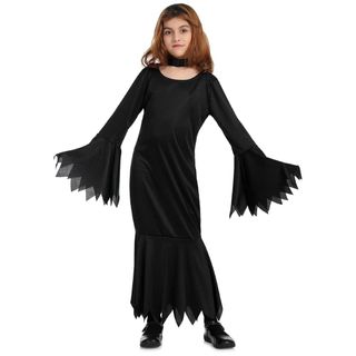 Disfraz Morticia Addams Negro Tallas S-M-L