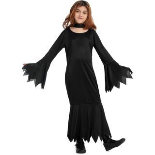 Disfraz Morticia Addams Negro Tallas S-M-L
